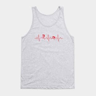 Love Figure Skating EKG Tank Top